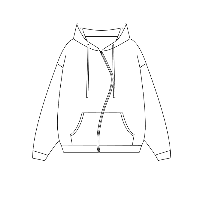 Aiqi Designermarke - Maßgefertigte Zip-Hoodies